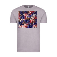 Vintage Zinc American flag sparkly  tumbler Vintage Tee - HowdyJamesFarm