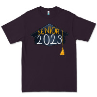 Plum Senior 2023 graduation png sublimation design down Premium Tee - RanaPortraitStore
