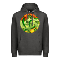 Charcoal Heather hispanic heritage month round earrings 1 Premium Hoodie - BundleAndBundleShop