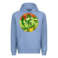 Colony Blue hispanic heritage month round earrings 1 Premium Hoodie - BundleAndBundleShop