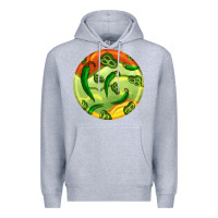 Heather Grey hispanic heritage month round earrings 1 Premium Hoodie - BundleAndBundleShop
