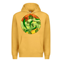 Mustard hispanic heritage month round earrings 1 Premium Hoodie - BundleAndBundleShop