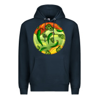 Navy hispanic heritage month round earrings 1 Premium Hoodie - BundleAndBundleShop