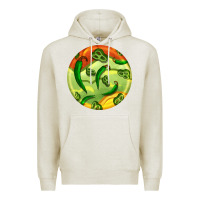 Oatmeal Heather hispanic heritage month round earrings 1 Premium Hoodie - BundleAndBundleShop