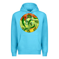 Ocean Blue hispanic heritage month round earrings 1 Premium Hoodie - BundleAndBundleShop