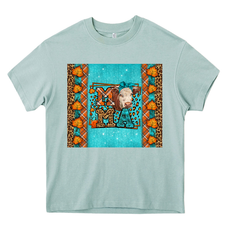 Western Fall Cow Mama Heavy Core Tee by LillyAllenDesigns | Teevron