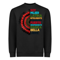 Black hispanic heritage month hand fan Heavyweight Sweatshirt - BundleAndBundleShop