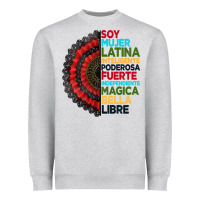 Heather Grey hispanic heritage month hand fan Heavyweight Sweatshirt - BundleAndBundleShop