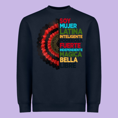 Hispanic Heritage Month Hand Fan Heavyweight Sweatshirt Designed By Bundleandbundleshop