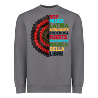 Storm hispanic heritage month hand fan Heavyweight Sweatshirt - BundleAndBundleShop