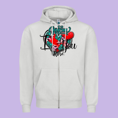Mom I You More Zipper Hoodie Designed By Sublimationcraftshop