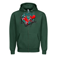Sports Green Mom I You More Zipper Hoodie - SublimationCraftShop