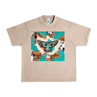 French Oak freebird with leopard and cowhide pattern Urban Heavy Tee - TumblerDesignByShophia