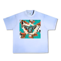 Grape Ice freebird with leopard and cowhide pattern Urban Heavy Tee - TumblerDesignByShophia