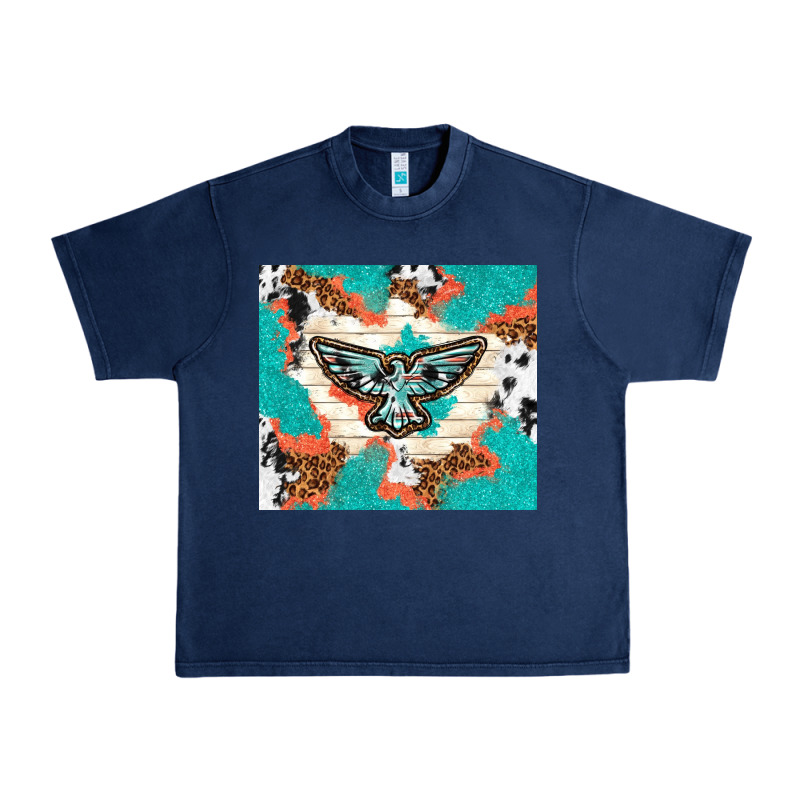 Freebird With Leopard And Cowhide Pattern Urban Heavy Tee by TumblerDesignByShophia | Teevron