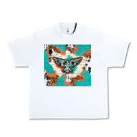 White freebird with leopard and cowhide pattern Urban Heavy Tee - TumblerDesignByShophia