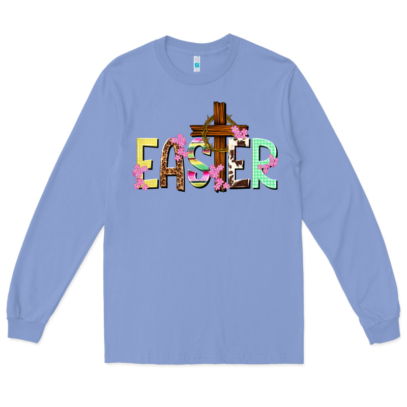 Easter Crown Of Thorns Easter Day Long Sleeve Tee by HowdyJamesFarm | Teevron