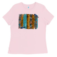 Bubblegum Pink Aztec Leopard Glitter Brushstrokes Ladies Tee - Bettercallsaul