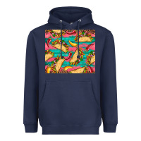 Navy mexican taco paper glitter leopard wooden Heavyweight Hoodie - Artiststas