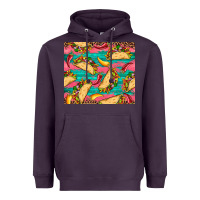 Plum mexican taco paper glitter leopard wooden Heavyweight Hoodie - Artiststas