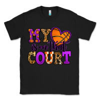 Black my heart is on that court basketball Classic Tee - Jasminsmagicworld