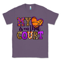 Lavender my heart is on that court basketball Classic Tee - Jasminsmagicworld
