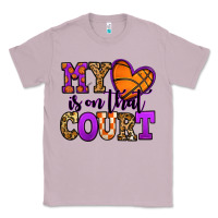 Lilac my heart is on that court basketball Classic Tee - Jasminsmagicworld