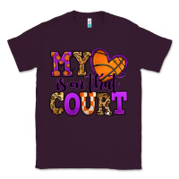 Plum my heart is on that court basketball Classic Tee - Jasminsmagicworld
