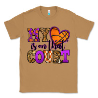 Toasted Coconut my heart is on that court basketball Classic Tee - Jasminsmagicworld