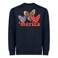 Navy merica 4th of july hearts Heavyweight Sweatshirt - BundleAndBundleShop