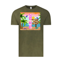 Vintage Olive feeling beachy Vintage Tee - TumblerDesignByShophia