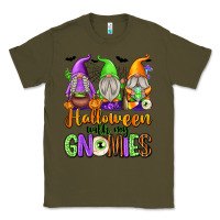 Army Green Halloween with My Gnomes Classic Tee - texasbilliewilder