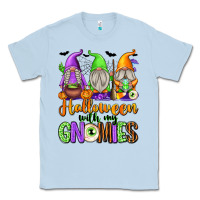 Dusty Blue Halloween with My Gnomes Classic Tee - texasbilliewilder