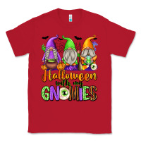 Red Halloween with My Gnomes Classic Tee - texasbilliewilder