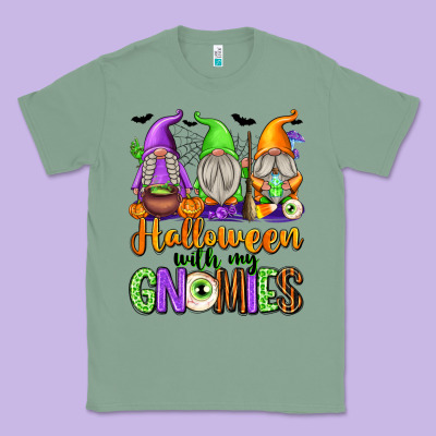 Halloween With My Gnomes Classic Tee Designed By Texasbilliewilder