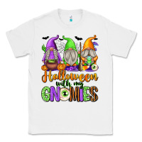 White Halloween with My Gnomes Classic Tee - texasbilliewilder
