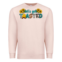 Pale Pink let's get toasted Premium Sweatshirt - Artiststas