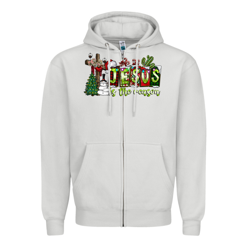 Jesus İs The Reason Zipper Hoodie by CowhideDigitalArt | Teevron