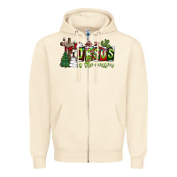 Sandshell jesus İs the reason Zipper Hoodie - CowhideDigitalArt