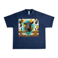 Navy black angus Urban Heavy Tee - TumblerDesignByShophia