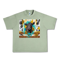 Oil Green black angus Urban Heavy Tee - TumblerDesignByShophia