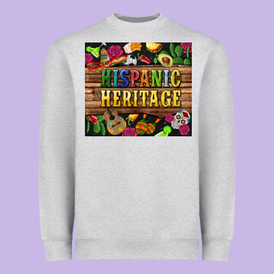 Hispanic Heritage Tumbler Heavyweight Sweatshirt Designed By Bundleandbundleshop