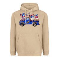 Mushroom american flag gnomes truck Heavyweight Hoodie - Artiststas