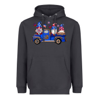 American Flag Gnomes Truck Heavyweight Hoodie | Teevron