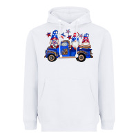White american flag gnomes truck Heavyweight Hoodie - Artiststas