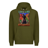 Army Green long live cowgirls Premium Hoodie - FaDigitalArtStudio