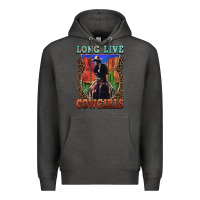Charcoal Heather long live cowgirls Premium Hoodie - FaDigitalArtStudio
