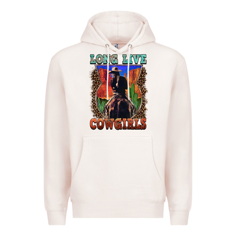 Long Live Cowgirls Premium Hoodie by FaDigitalArtStudio | Teevron