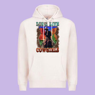 Long Live Cowgirls Premium Hoodie Designed By Fadigitalartstudio