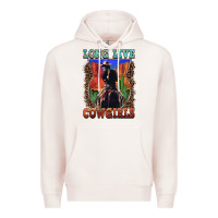 Pale Pink long live cowgirls Premium Hoodie - FaDigitalArtStudio